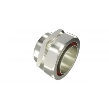 Взрывозащищенная Ex e муфта металлорукав-коробка. 20 мм. M20х1,5.Никелированная латунь. IP66/67