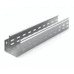 Металлический лоток перфорированный 100х80х3000, толщина 1,0 мм, Сендзимир цинк