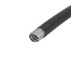 Металлорукав DN 20мм в гладкой ПВХ изоляции, Dвн 20,5 мм Dнар 27,0 IP66 50м цвет черный