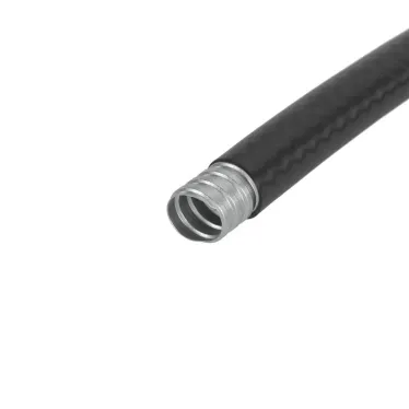 Металлорукав DN 20мм в гладкой ПВХ изоляции, Dвн 20,5 мм Dнар 27,0 IP66 50м цвет черный