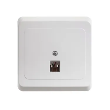 ЭТЮД Розетка телефонная 1хRJ11 скрытая белая