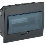 Корпус модульный пл. встр. ЩРВ-П-12 черный IP41