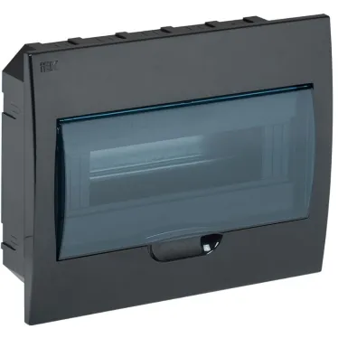 Корпус модульный пл. встр. ЩРВ-П-12 черный IP41