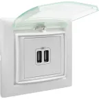 VALENA Рамка 1 пост IP44 белая