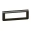 Рамка Mosaic 8 модулей - матовая черная