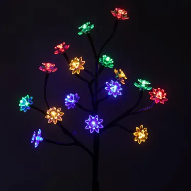 Светильник уличный ERASF22-60 на солнечной батарее садовый Сакура 32 см