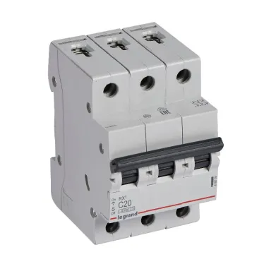 Выключатель автоматический трехполюсный RX3 4,5 кА C 20 А