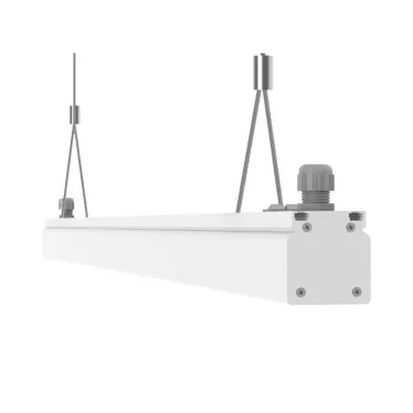 Cветильник светодиодный для торгового освещения Mercury Mall IP54 1103x54x58 мм опал 40W 4000К белый RAL9003 муар | V1-R0-00533-31G02-5404040 | VARTON