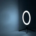 Светильник кольцевой 14W 700lm 3000-6500K 5V USB IP20 260*23мм черный дим пульт LED 1/20 | RL002 | Gauss