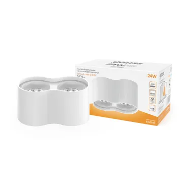 Светильник светодиодный накладной HD032 24W (белый/белый) 3000K 180x100*100мм | HD032 | Gauss