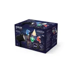 Проектор светодиодный "4 картинки" серия Holiday, анимированные картинки Дед Мороз, Рождественский Олень, Подарки, Ёлка, IP44, 1/30 | HL093 | Gauss