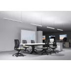 Светильник светодиодный Stellar-Line Comfort подвес/накл 1200х35х75 мм 36Вт 3000К RAL9010 бел. мат с линзами 50° | V1-R0-W0493-05L21-2003630 | VARTON