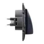 Вывод кабеля IP21 - Legrand Etika - антрацит | 672629 | Legrand