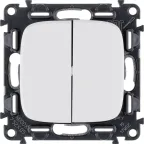 Valena ALLURE DIY Белый Выключатель 2-х клавишный 10А 250В | 752705 | Legrand