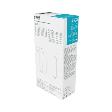 Светильник садово-парковый Sonata ландшафтный столб, 1xGU10, 90x70x470mm, 170-240V / 50Hz, Max.35W IP54 | GD157 | Gauss