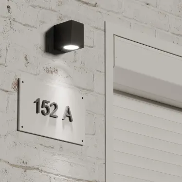 Светильник садово-парковый Cube настенный архитектурный, GU10, 67*92*80mm, 170-240V / 50Hz, 2xMax.35W, IP54 | GD158 | Gauss