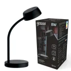 Светильник настольный Qplus GTL601 8W 600lm 4000K 170-265V черный диммируемый LED 1/8 | GT6012 | Gauss
