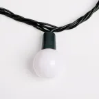 Гирлянда "Мультишарики" Ø25 мм 5м, темно-зеленый ПВХ, 25 диодов, цвет Белый | 303-555 | NEON-NIGHT