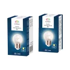 Лампа шар e27 6 LED  Ø45мм - ТЕПЛЫЙ БЕЛЫЙ, прозрачная колба, эффект лампы накаливания | 405-126 | NEON-NIGHT