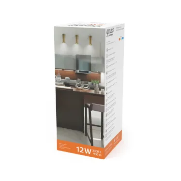 Светильник светодиодный декоративный бытовой HD002 12W (кофе золото) 3000K 79x200мм | HD002 | Gauss