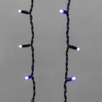 Гирлянда Айсикл (бахрома) светодиодный, 4,0 х 0,6 м, с эффектом мерцания, черный провод "КАУЧУК", 230 В, диоды синие, | 255-233 | NEON-NIGHT