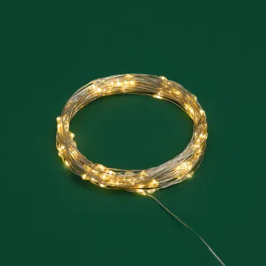 Гирлянда Роса 10 м, 100 LED, USB, теплое белое свечение | 315-976 | NEON-NIGHT