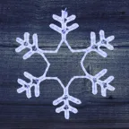 Фигура "Снежинка" LED Светодиодная, без контр. размер 55*55см,   "СИНЯЯ"  | 501-335 | NEON-NIGHT