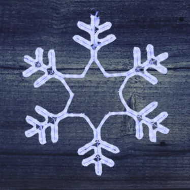 Фигура "Снежинка" LED Светодиодная, без контр. размер 55*55см,   "СИНЯЯ"  | 501-335 | NEON-NIGHT