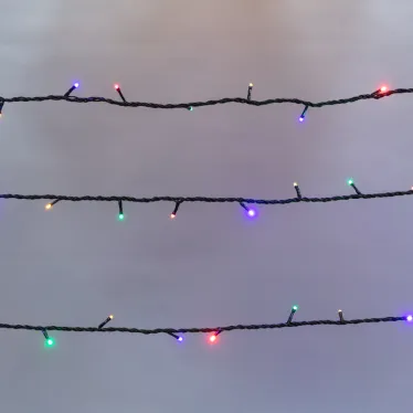 Гирлянда "Твинкл Лайт" 10 м,  черный ПВХ, 100 диодов, цвет мультиколор | 303-139 | NEON-NIGHT