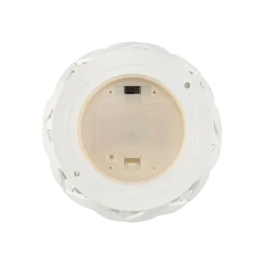 Декоративный фонарь со свечкой, плетеный корпус, белый, размер 14х14х16,5 см, цвет теплый белый | 513-057 | NEON-NIGHT