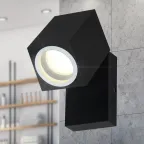 Подсветка декоративная WL37 BK MR16/GU10, черный, для интерьера, фасадов зданий лампа MR16 ( в комплект не входит)