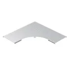 Крышка к углу плоскому плавному универсальному 90 град. к лотку 150 радиус 200 мм, толщина 1,5 мм, Сендзимир цинк