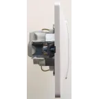 Розетка GLOSSA с заземлением перламутр в сборе