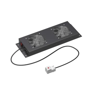 Модуль потолочный 2 вентилятора с термостатом для крыши 600 RAL9005