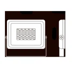 ДО- 20w, красный цвет свечения IP65 jazzway