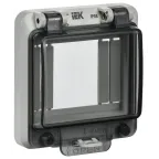 Крышка защитная для выреза в шкафу пластик 4 модул