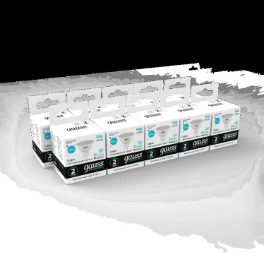 Лампа светодиодная LED 9 Вт 660 лм 4100К софит MR16 нейтральный GU5.3 AC 220В Elementary Gauss