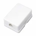 Розетка телефонная внешняя 1 порт UTP RJ-14 (6P4C) CAT 3,