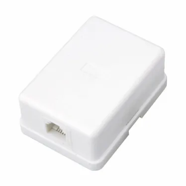 Розетка телефонная внешняя 1 порт UTP RJ-14 (6P4C) CAT 3,