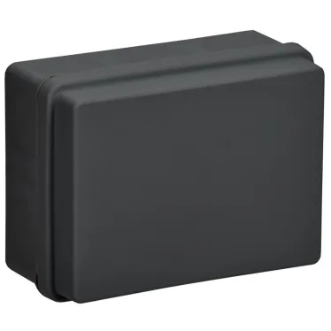 Коробка распаячная двухкомпонентная КМ42441 для открытой проводки безгалогенная (HF) 150х110х70мм IP67 10 вводов черная IEK