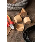 Заглушка (40х25) (4 шт) Plast под светлое дерево