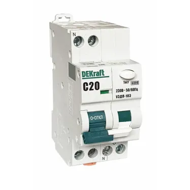 Устройство защиты от дугового пробоя 1P+N 16A (C) 6кА УЗДП-103