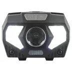 Фонарь налобный светодиодный GB-608 на батарейках, 3xAAA, 5Вт, 7 режимов, черный