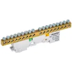 TEKFOR Шина PE земля неизолированная на универсальном держателе 6х9-18-Ж IEK