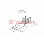 Клемма плоская штекер 4.8 мм 0,5-1.5 кв мм (РП-п 1.5-(4.8)), REXANT