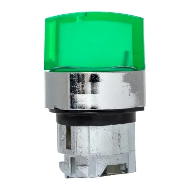 Механизм переключателя исполнительный ХB4 зеленый на 2 положения возвратный без фиксации с подсветкой с короткой ручкой PROxima