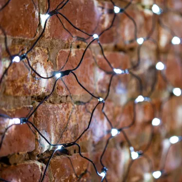 Гирлянда "Сеть" 1х1,5м, черный ПВХ, 160 LED Белый | 215-115 | NEON-NIGHT