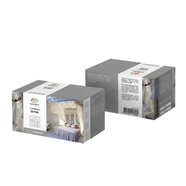 Гирлянда «Светодиодный дождь» 2х3 м, свечение с динамикой, прозрачный провод, 230 В, цвет белый | 235-065 | NEON-NIGHT