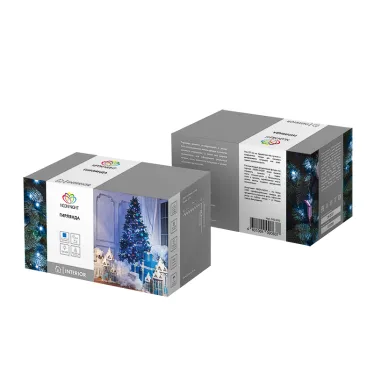 Гирлянда "Твинкл Лайт" 15 м, темно-зеленый ПВХ, 120 LED, цвет синий | 303-053 | NEON-NIGHT