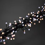 Гирлянда «Мишура LED» 3 м, темно-зеленый ПВХ, 288 диодов, цвет белый + теплый белый | 303-608 | NEON-NIGHT